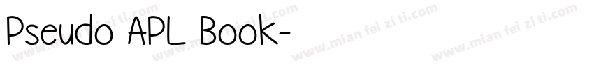 Pseudo APL Book字体转换